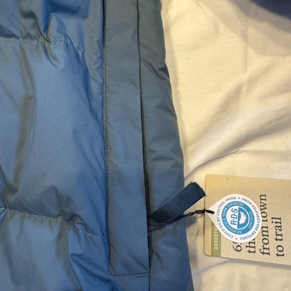 Hooded REI Coop Norseland Down Parka 2.0 Winter Car Coat Stone Blue Size 1X NWT - Picture 11 of 16
